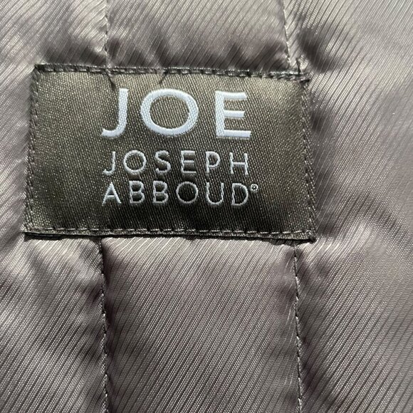 Joe by Joseph Abboud Black Rain & Stain Repellent Overcoat L Quilted Lining Work - Picture 2 of 10